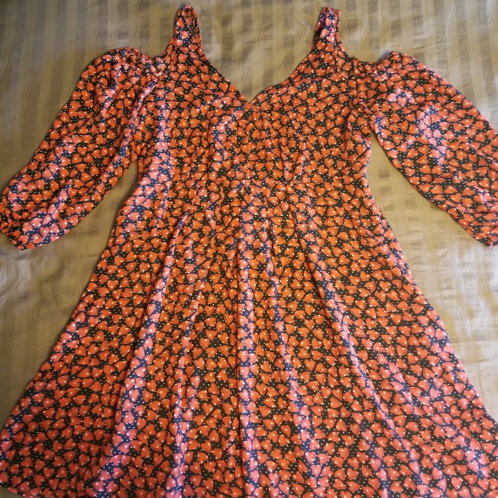 NWOT Disney Alice Cold-Shoulder Dress